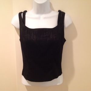 SOLD CACHE ALBERTO MAKALI  Zip Back Fitted Tank Size 6
